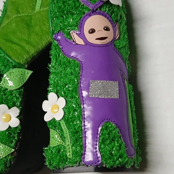 Dolls Kill x Teletubbies Platform Boots Multicolor Fur & Turf Kawaii RARE Size 6 - Picture 12 of 16